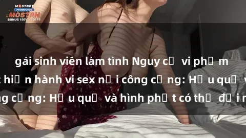 gái sinh viên làm tình Nguy cơ vi phạm pháp luật khi thực hiện hành vi sex nơi công cộng: Hậu quả và hình phạt có thể đối mặt